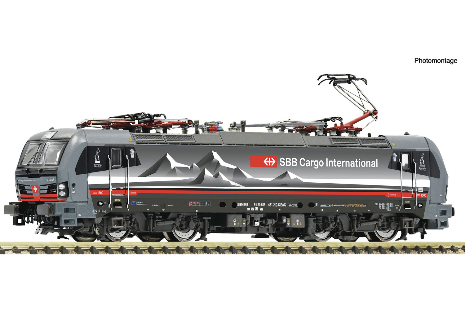 Fleischmann 7560048 SBB E-Lokomotive 193 Cargo International DC 
