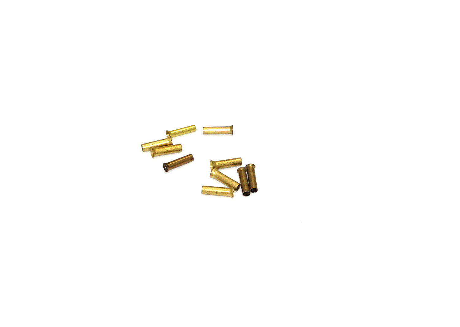 Hohlhülse für Litzen 1,5mm2 ø1,8 L=8mm Ms