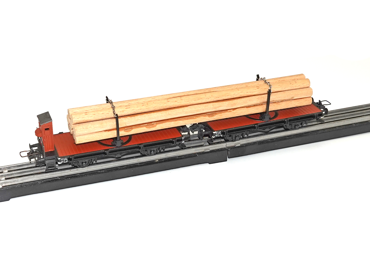 Trix Express 3443 Langholzwagen mit Bremserhaus
