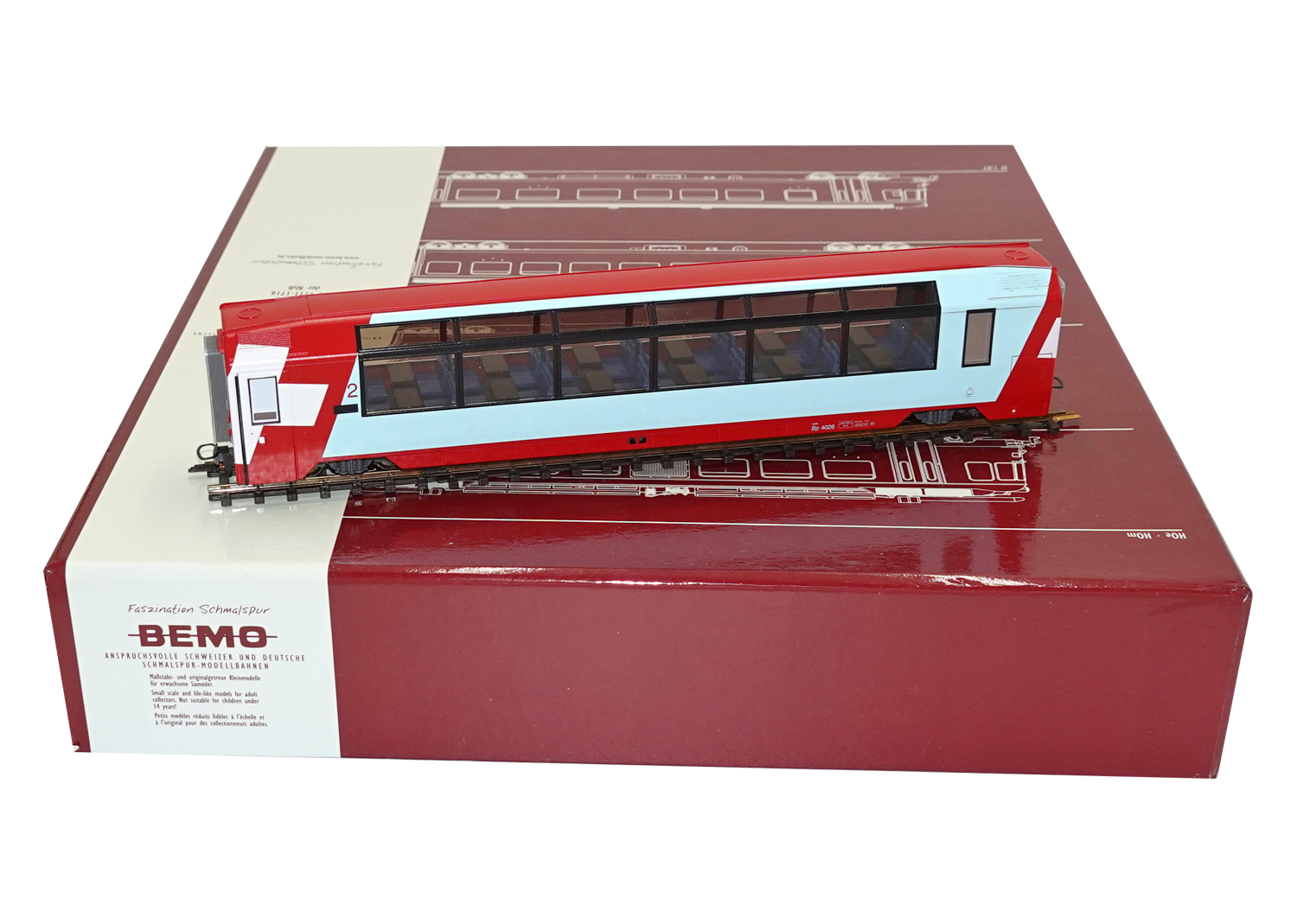 Bemo 3288276 MGB Panoramawagen GEX Bp 4026 