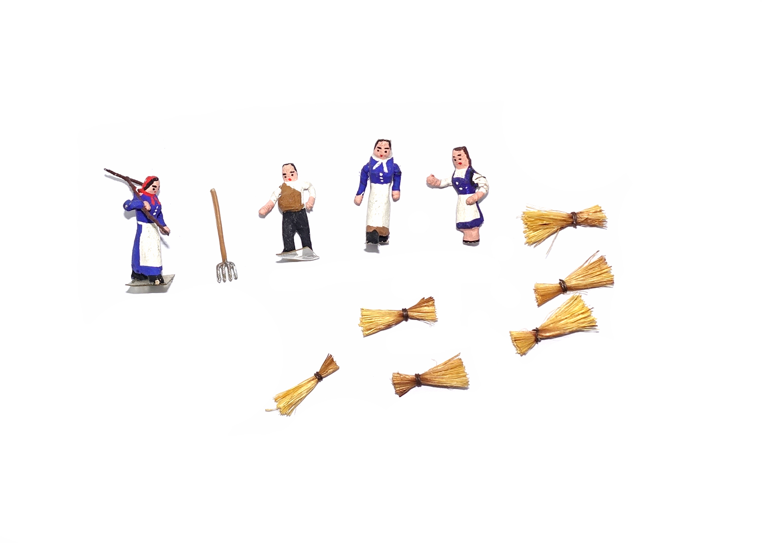 Preiser Holzfiguren Heuernte-Set