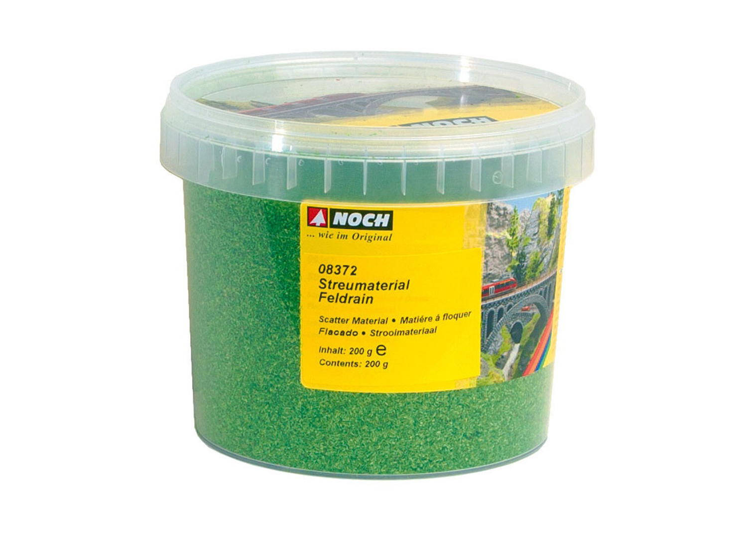 Noch 8372 Streumaterial mittelgrün 200 g Dose 