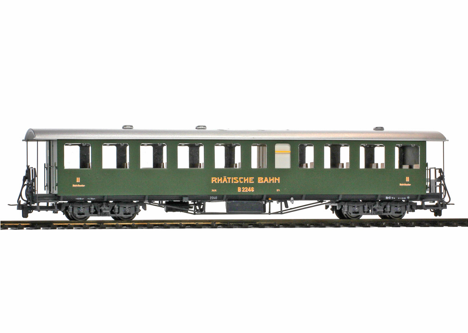 Bemo 3235146 RhB B 2246 Nostalgie-Plattformwagen 