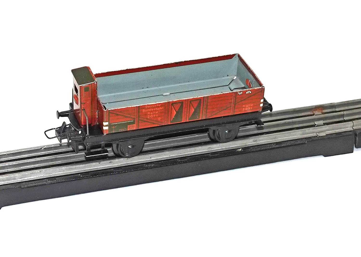 Trix Express 20/71 Niederbordwagen mit Bremserhaus