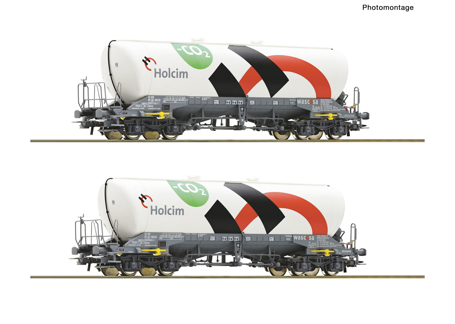 Roco 6600192 Holcim Set Silowagen 2-tlg. mit CO2 