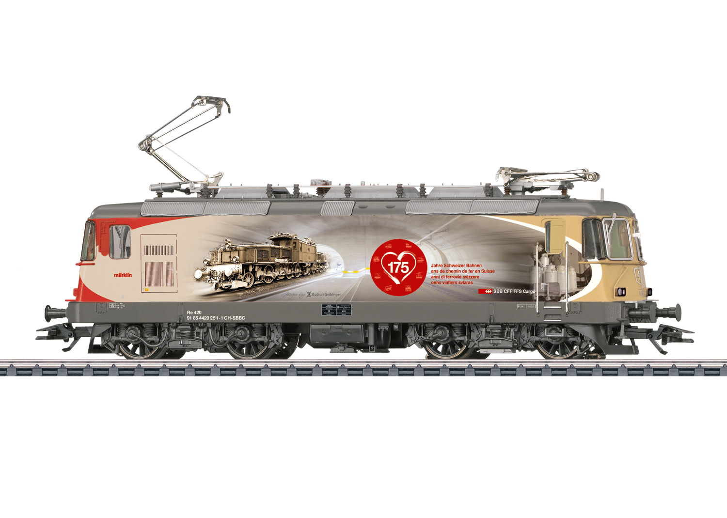 Märklin 37875 SBB E-Lokomotive Re 420 175 Jahre Schweizer Bahnen  