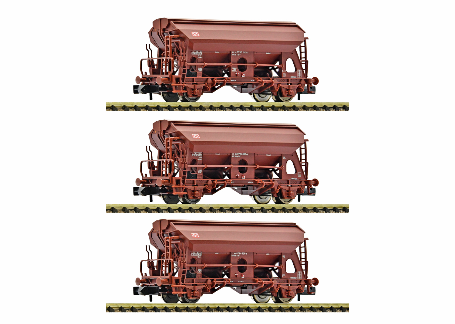 Fleischmann 830358 DB Set 3-tlg. Schwenkdachwagen 