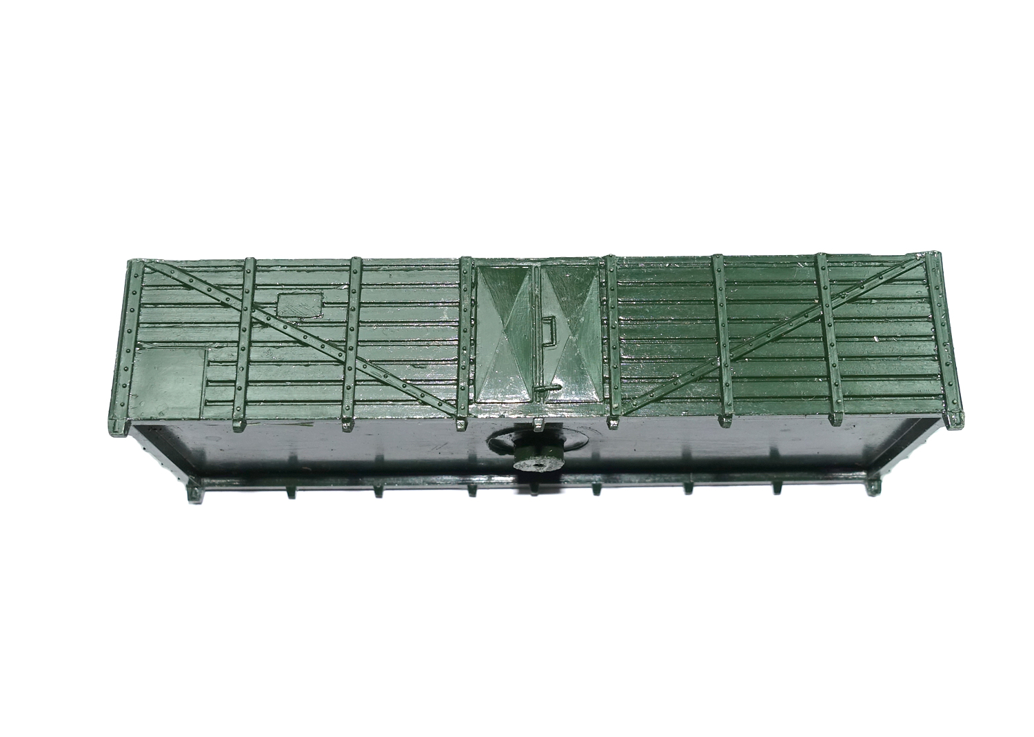 Buco H0 Hochbord Güterwagen-Gehäuse Rohling, grün 