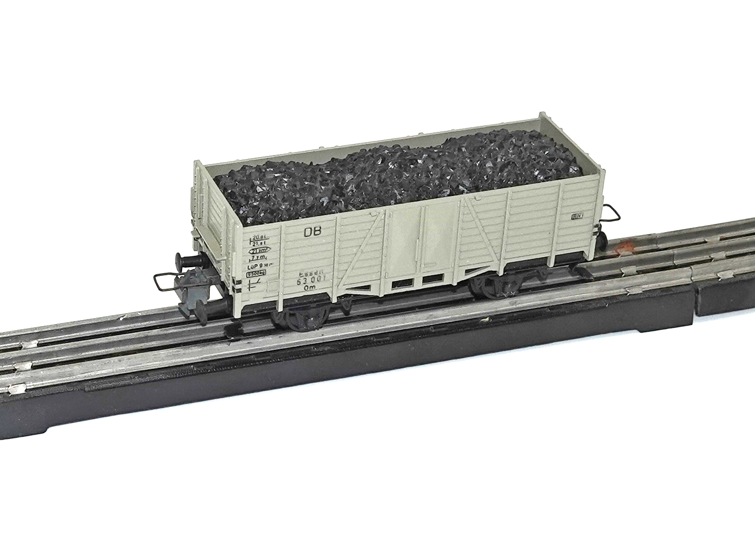 Trix Express 3415 off. Güterwagen grau mit Kohleeinsatz