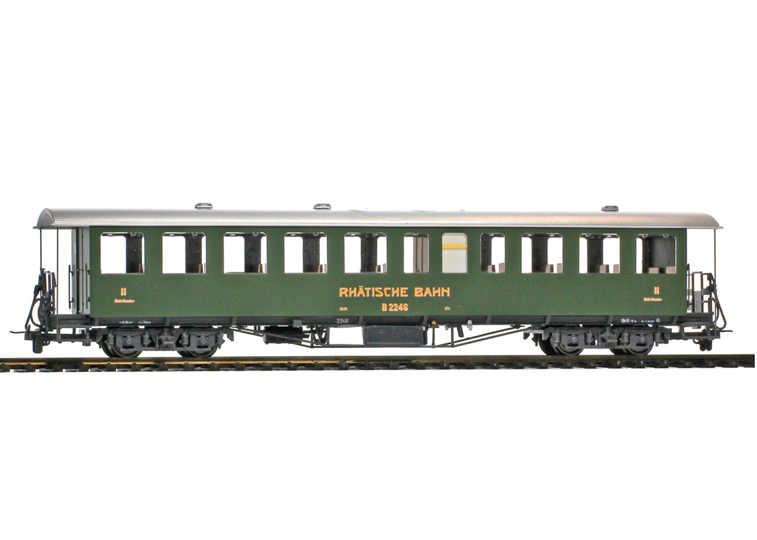 Bemo 3235147 RhB B 2247 Nostalgie-Plattformwagen 