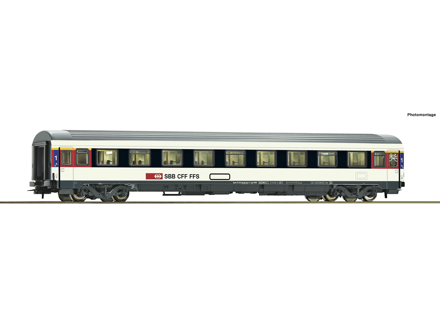Roco 54166 SBB EC Personenwagen 1. Kl. 