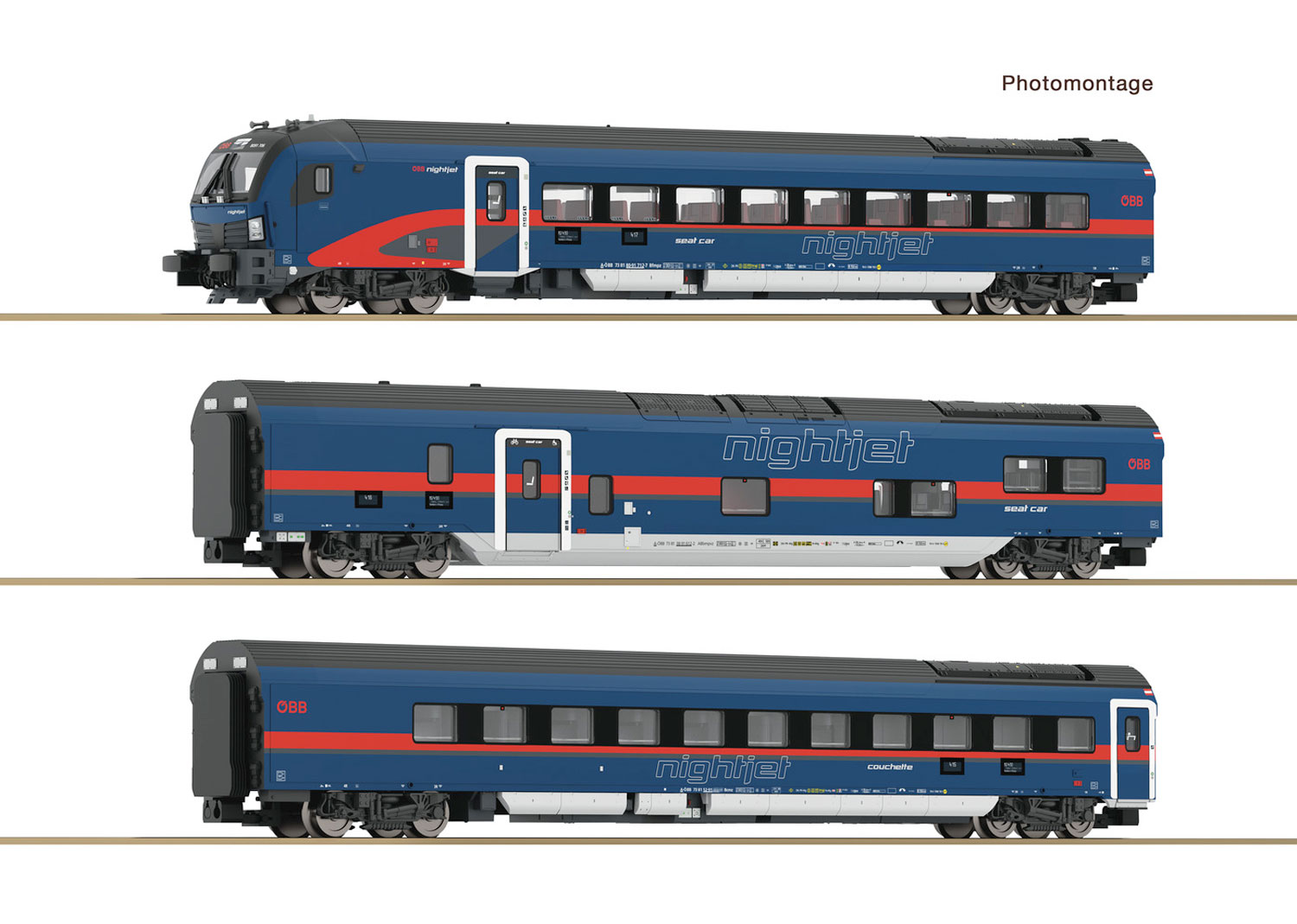 Fleischmann 6270065 ÖBB Set Nightjet 7-tlg. DCC 
