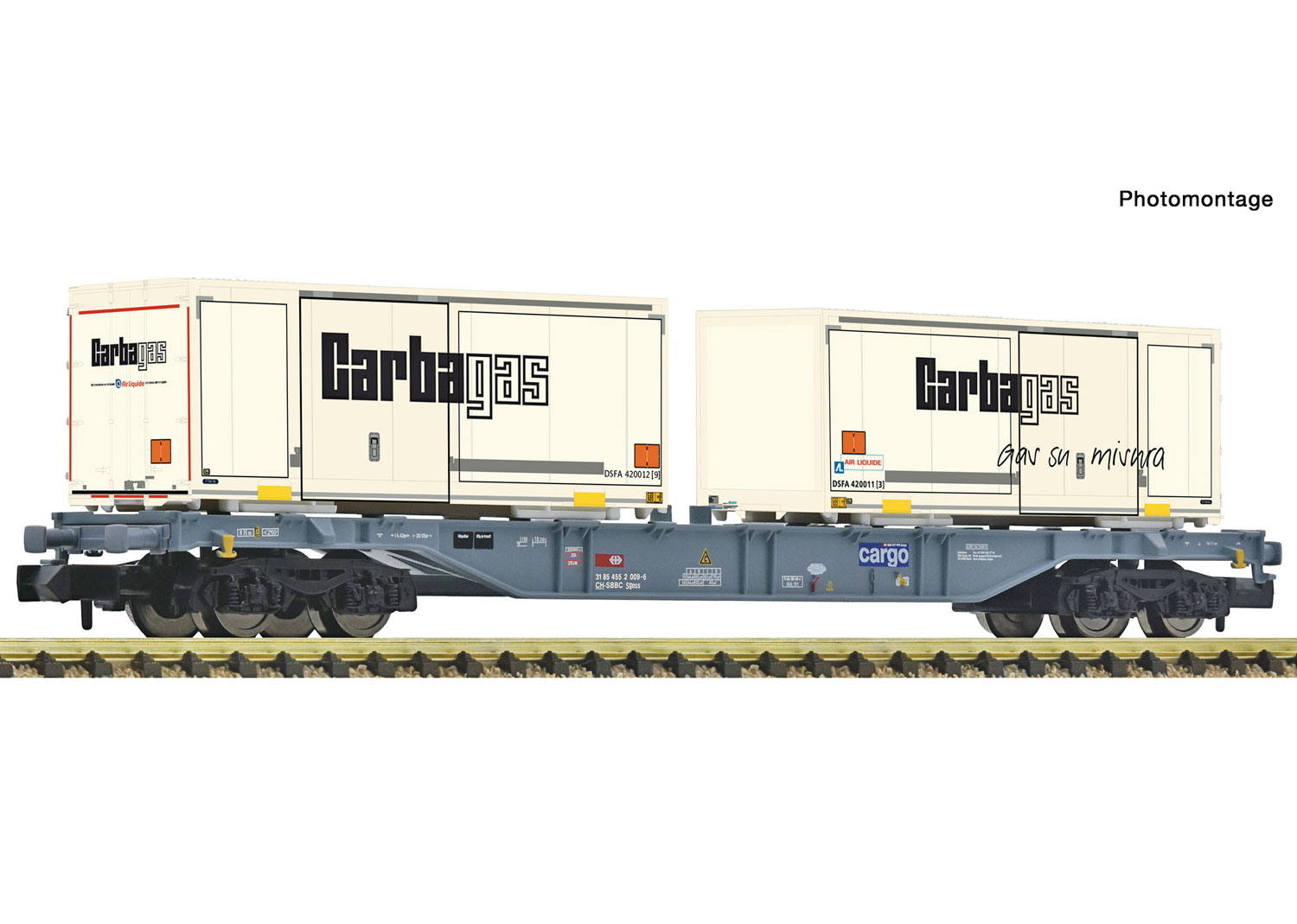 Fleischmann 6660091 SBB Containertragwagen Garba Gas 
