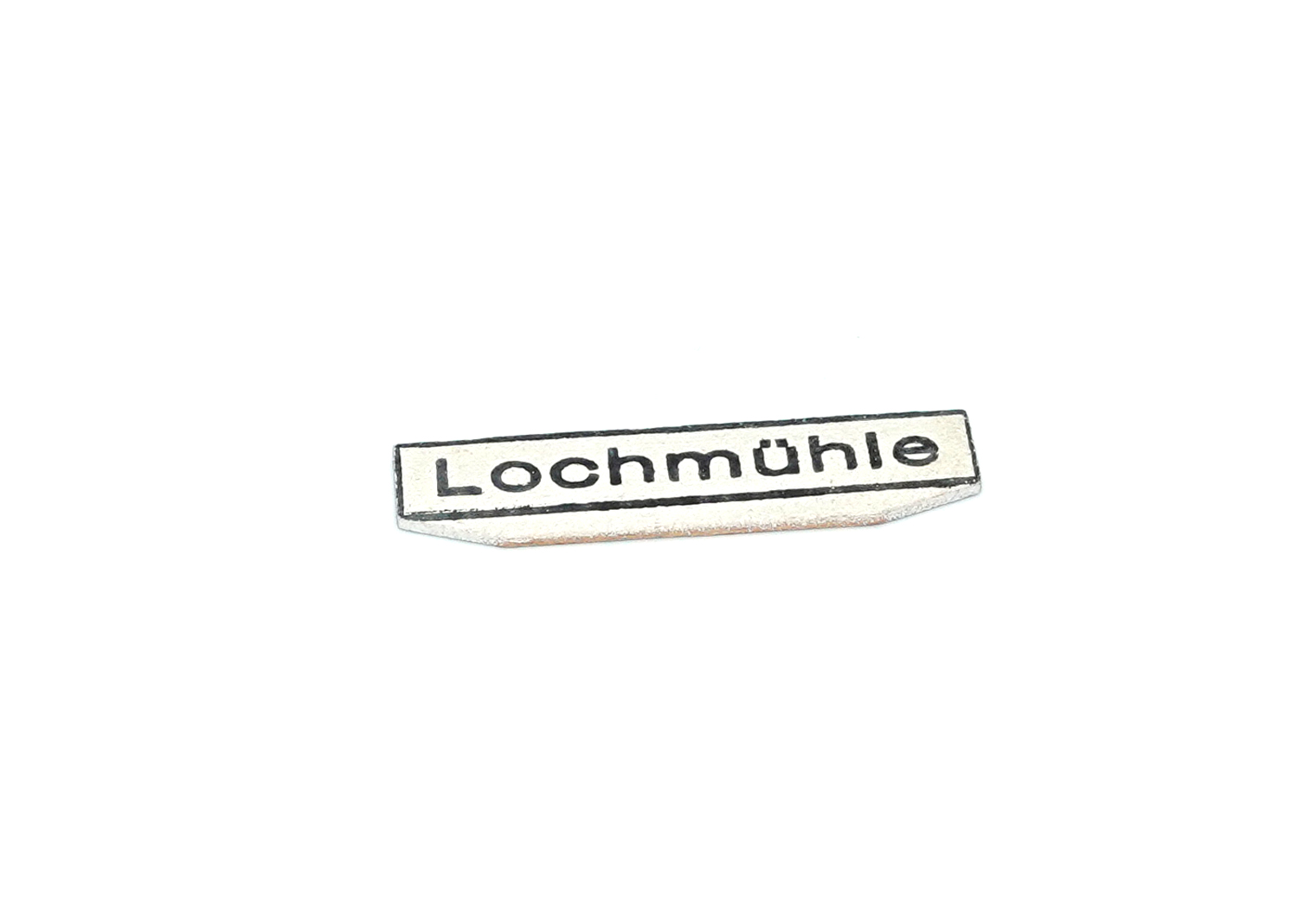 Pflugbeil Schild für Holzbahnhof Lochmühle