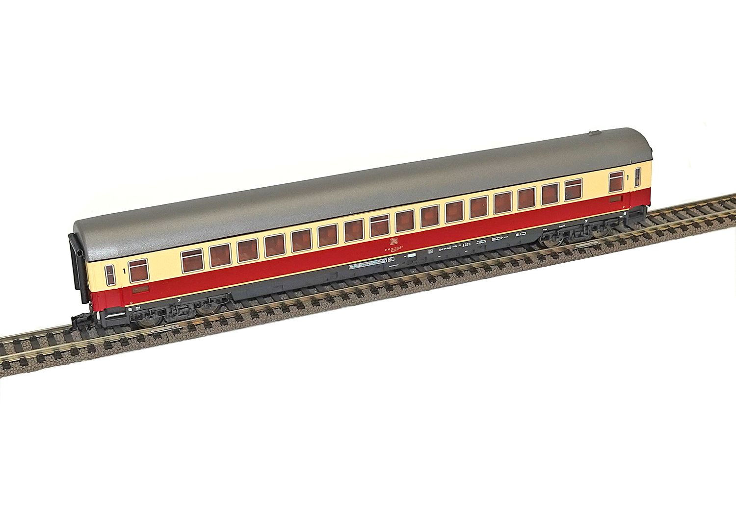 Fleischmann 5163 DB TEE IC Grossraumwagen 1.Kl. beige-rot Ep.IV 