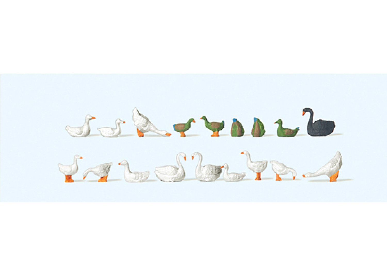 Preiser 14167 Enten Gänse Schwäne 