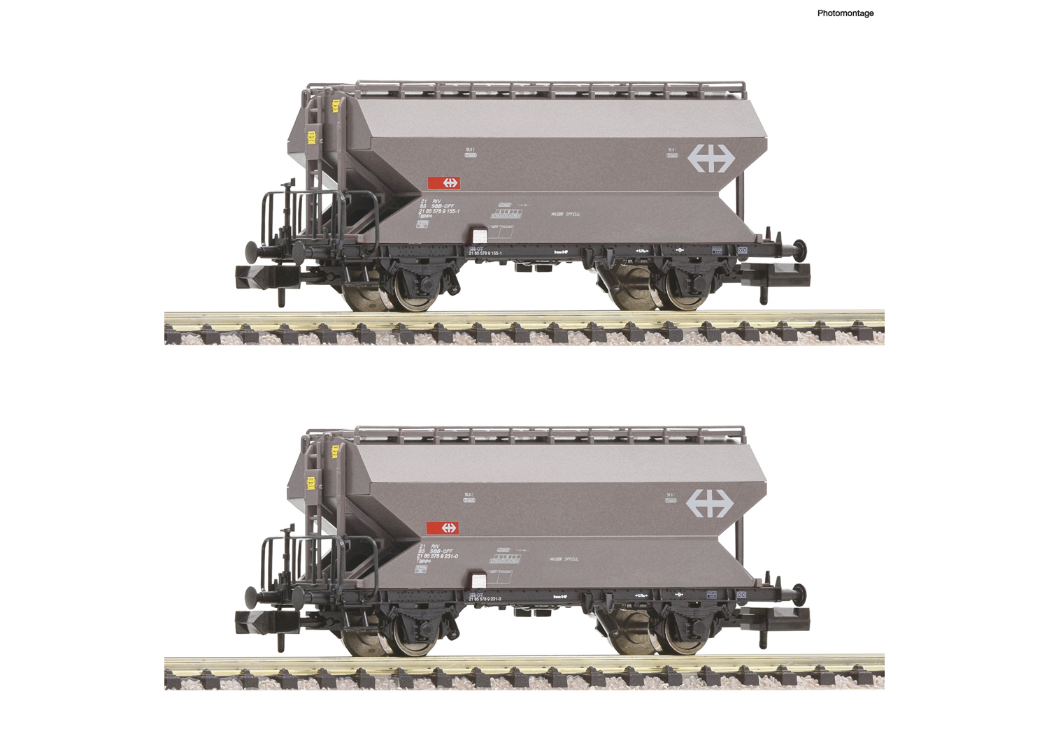 Fleischmann 830311 SBB 2-tlg. Set: Getreidesilowagen 