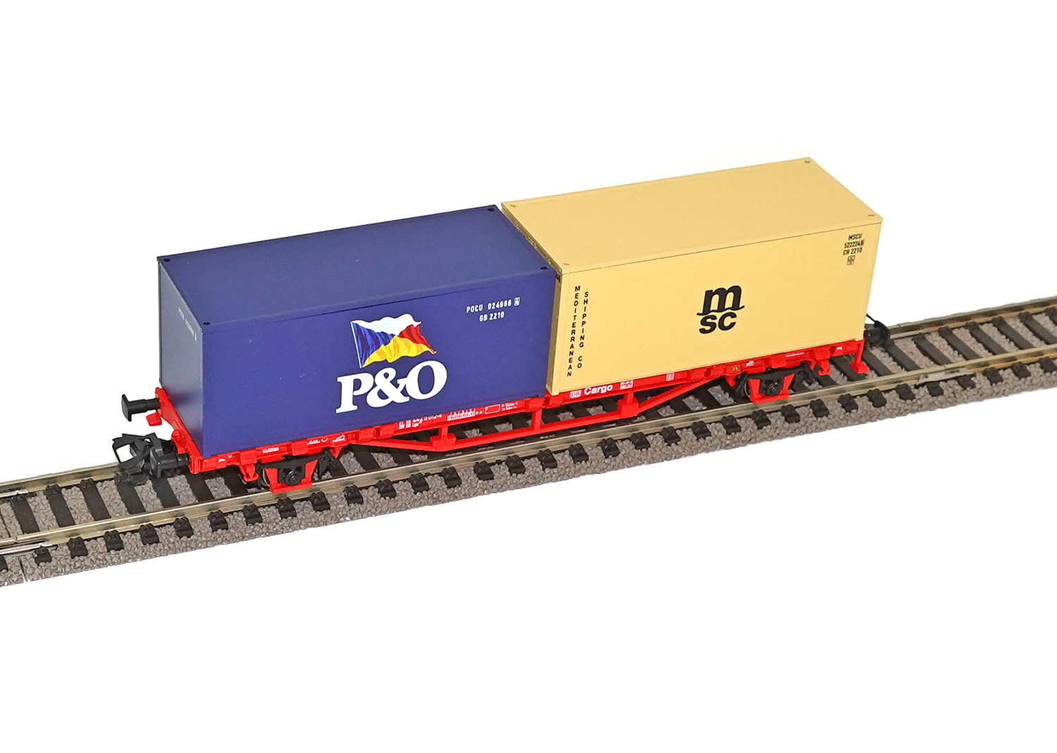 Piko 57711 DB Containertragwagen P&O MSC