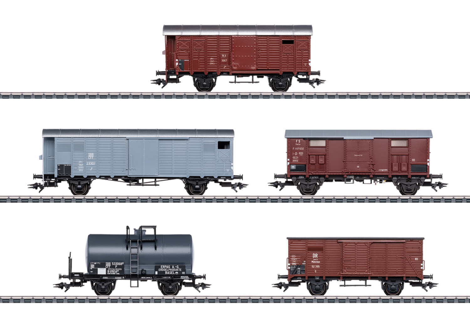 Märklin 46575 BLS / SBB Güterwagen-Set zur Ae 6/8 