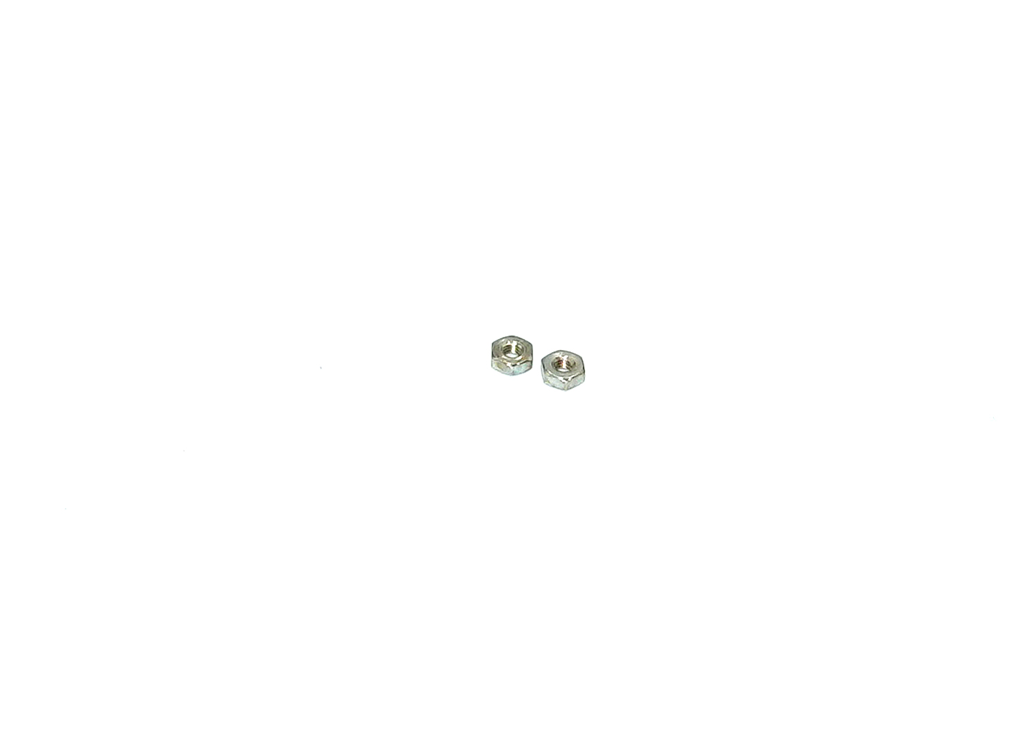 Sechskantmutter M2,3 sw 4,4 H1,6