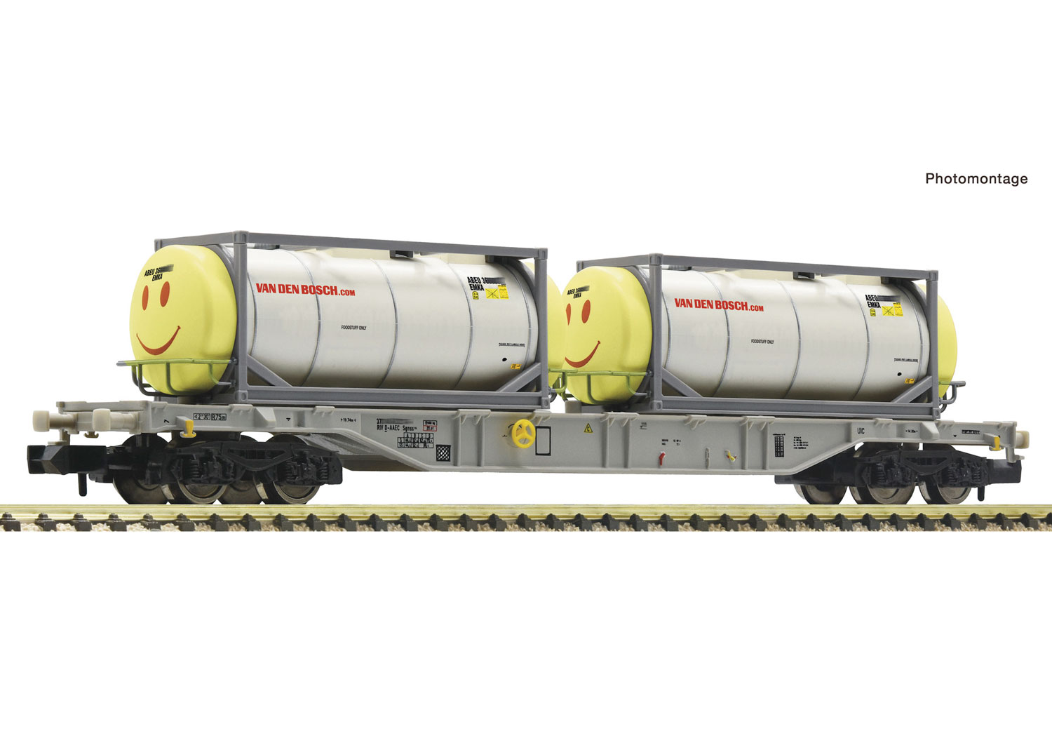 Fleischmann 6660126 AAE Containertragwagen Van den Bosch 