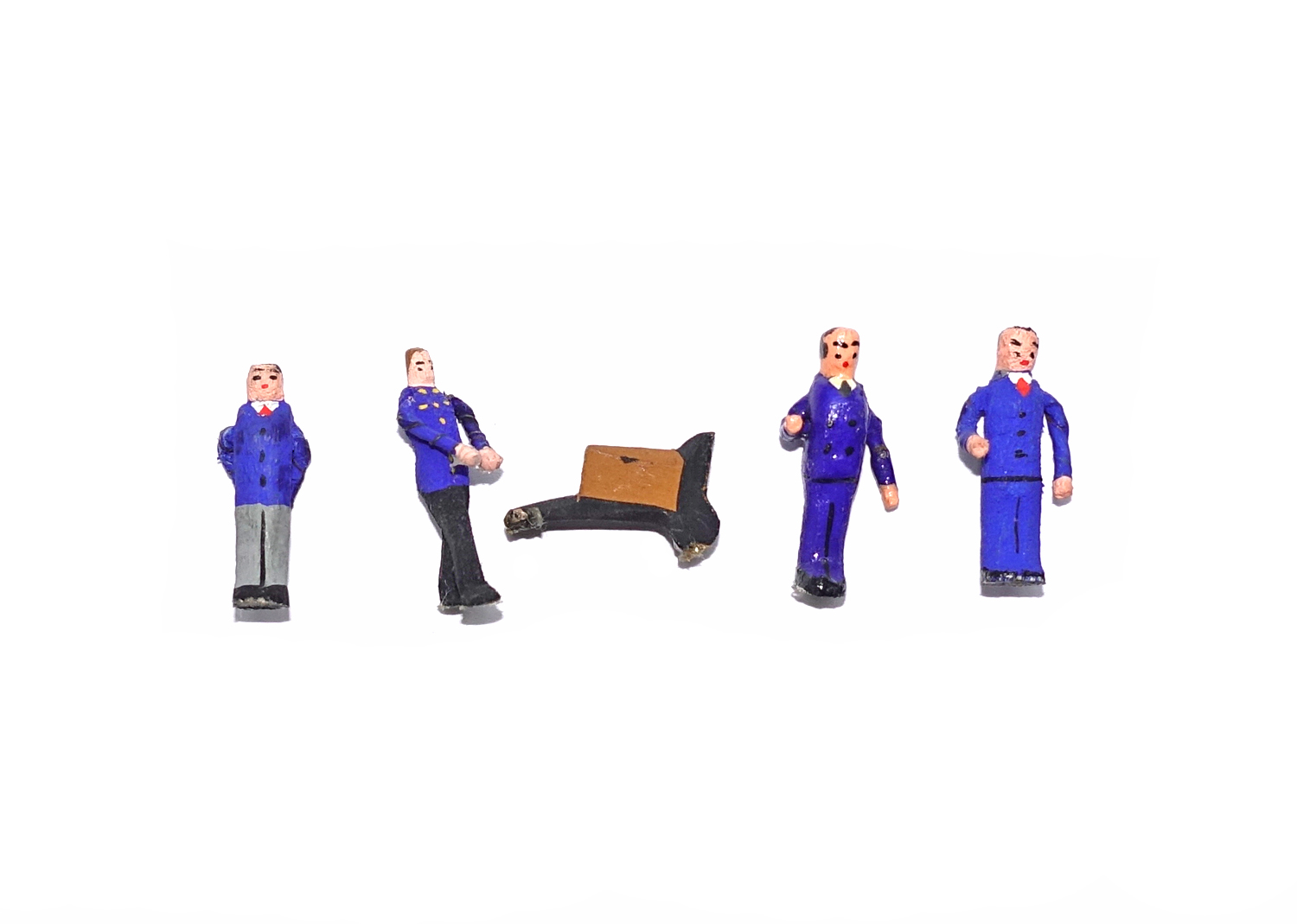 Preiser Holzfiguren Bahnpersonal-Set 5 Stk.