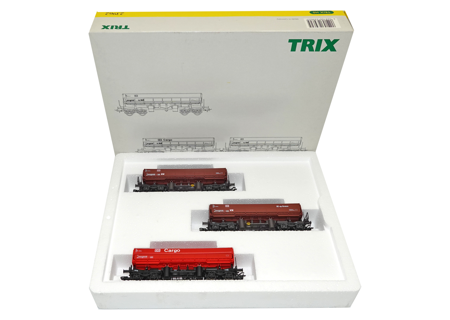 Trix 23962 DB Schüttgut Kippwagen Fans 126 Set 3-tlg. 