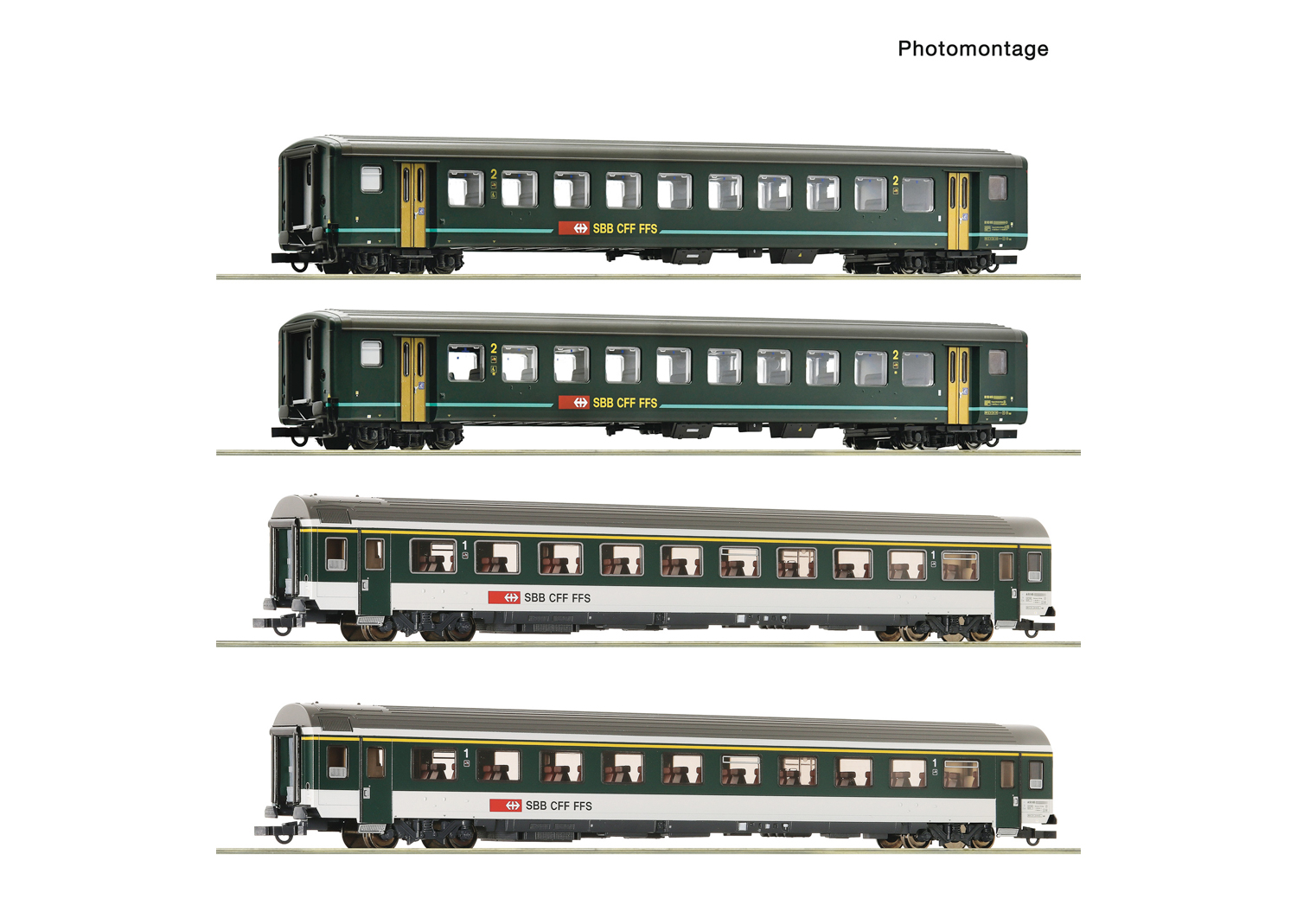 Roco 6200091 SBB Personenwagen Set 1 IR 4-tlg 