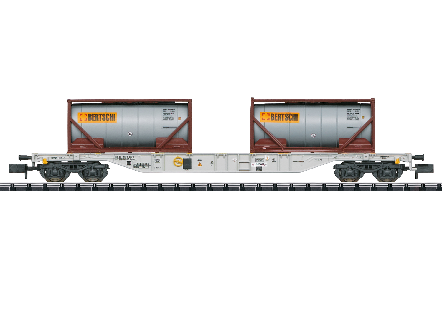 Minitrix 18490 Hupac Containertragwagen Bertschi 