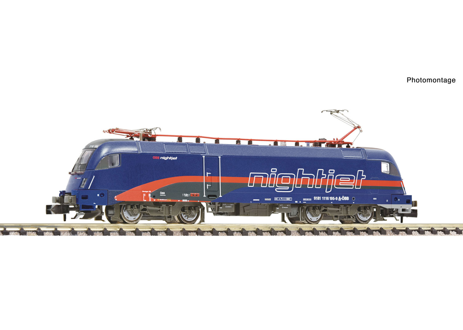 Fleischmann 7560039 ÖBB E-Lokomotive 1116 195-9 Nightjet 