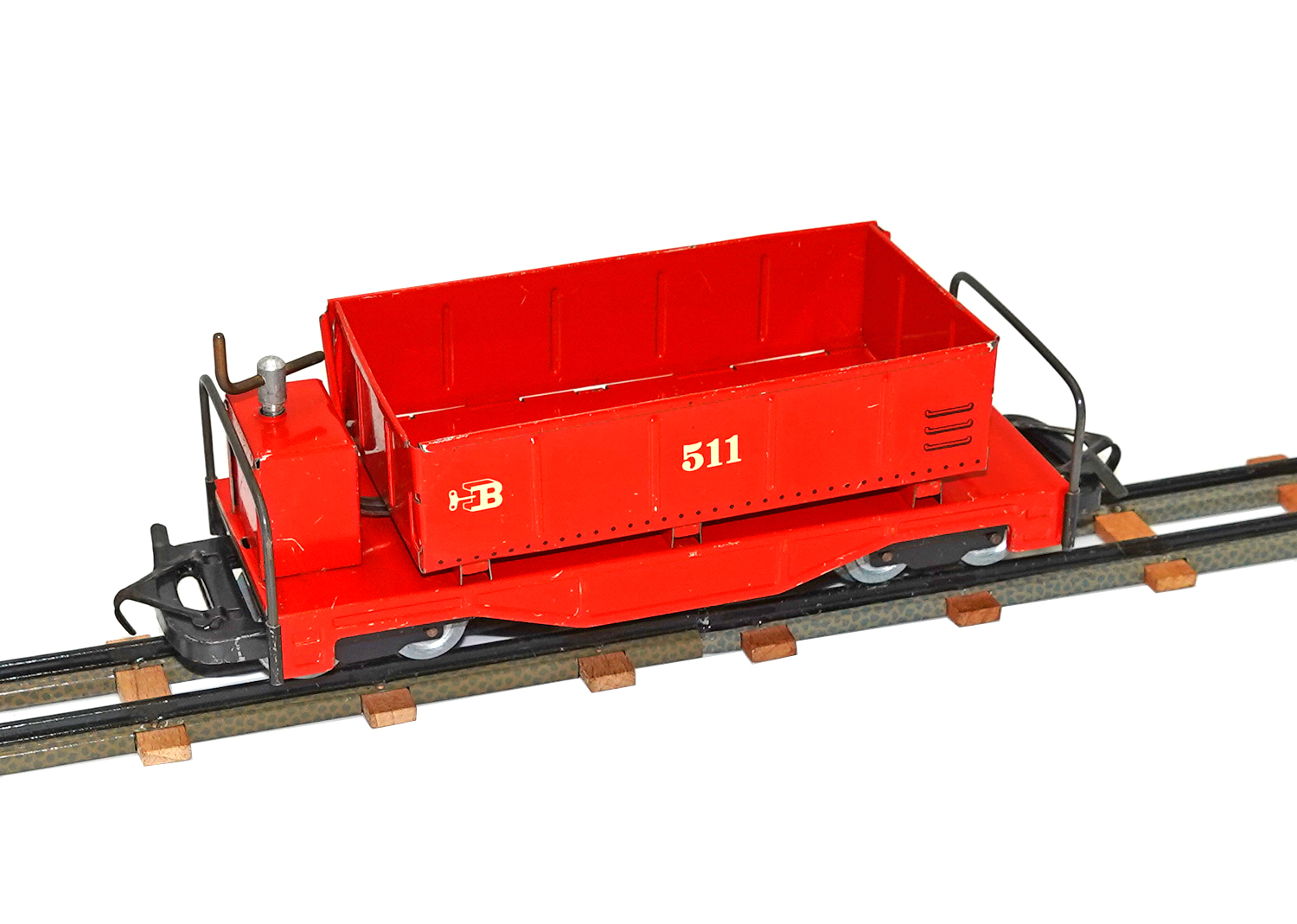 Biller-Bahn 511 Kippwagen Handrad Metall