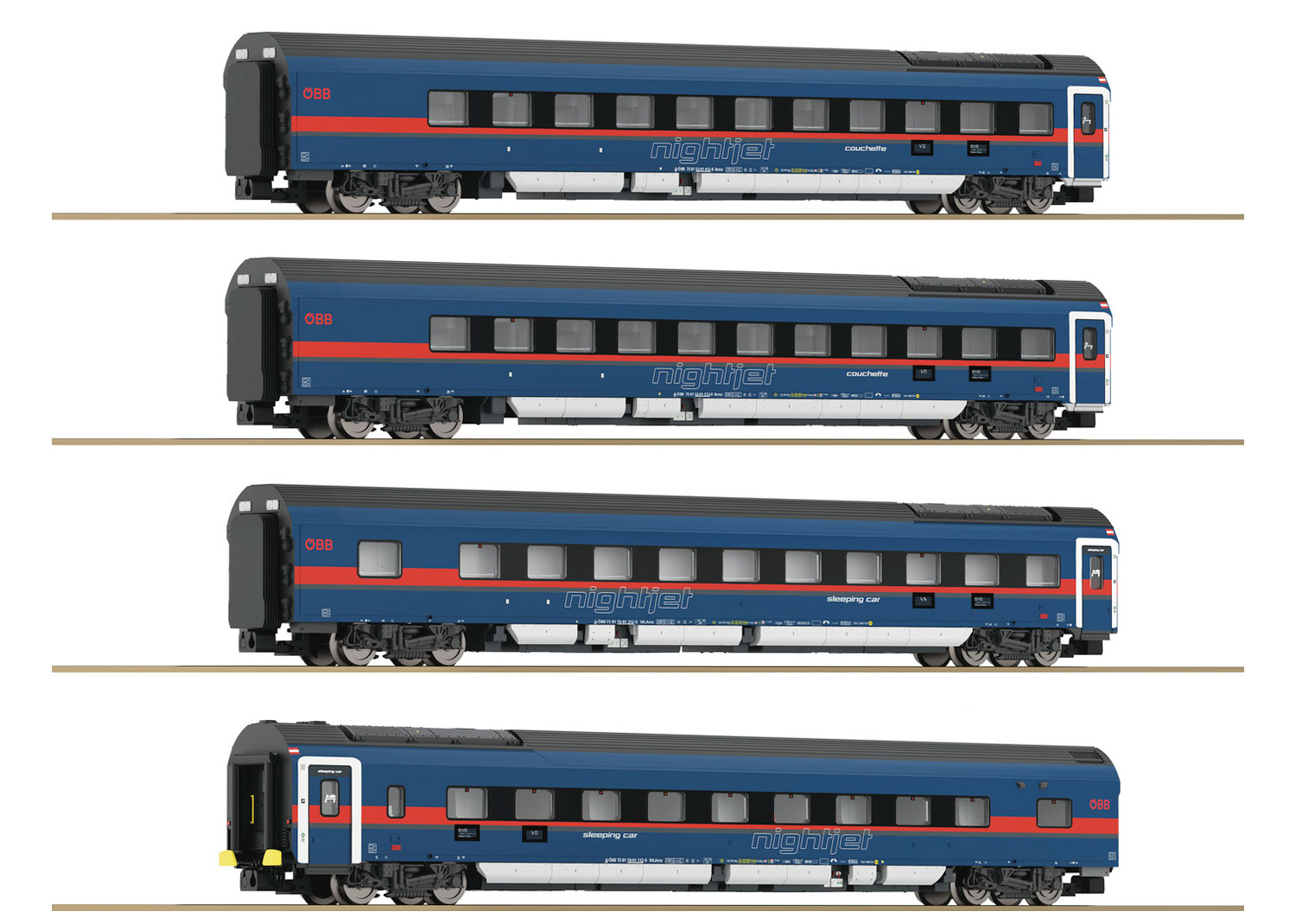 Fleischmann 6270065 ÖBB Set Nightjet 7-tlg. DCC 