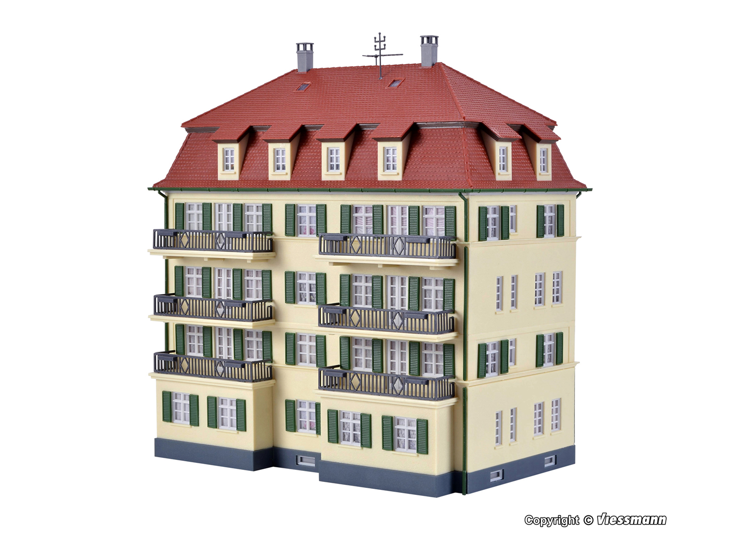 Kibri 38354 H0 Mehrfamilienhaus mit Balkon 
