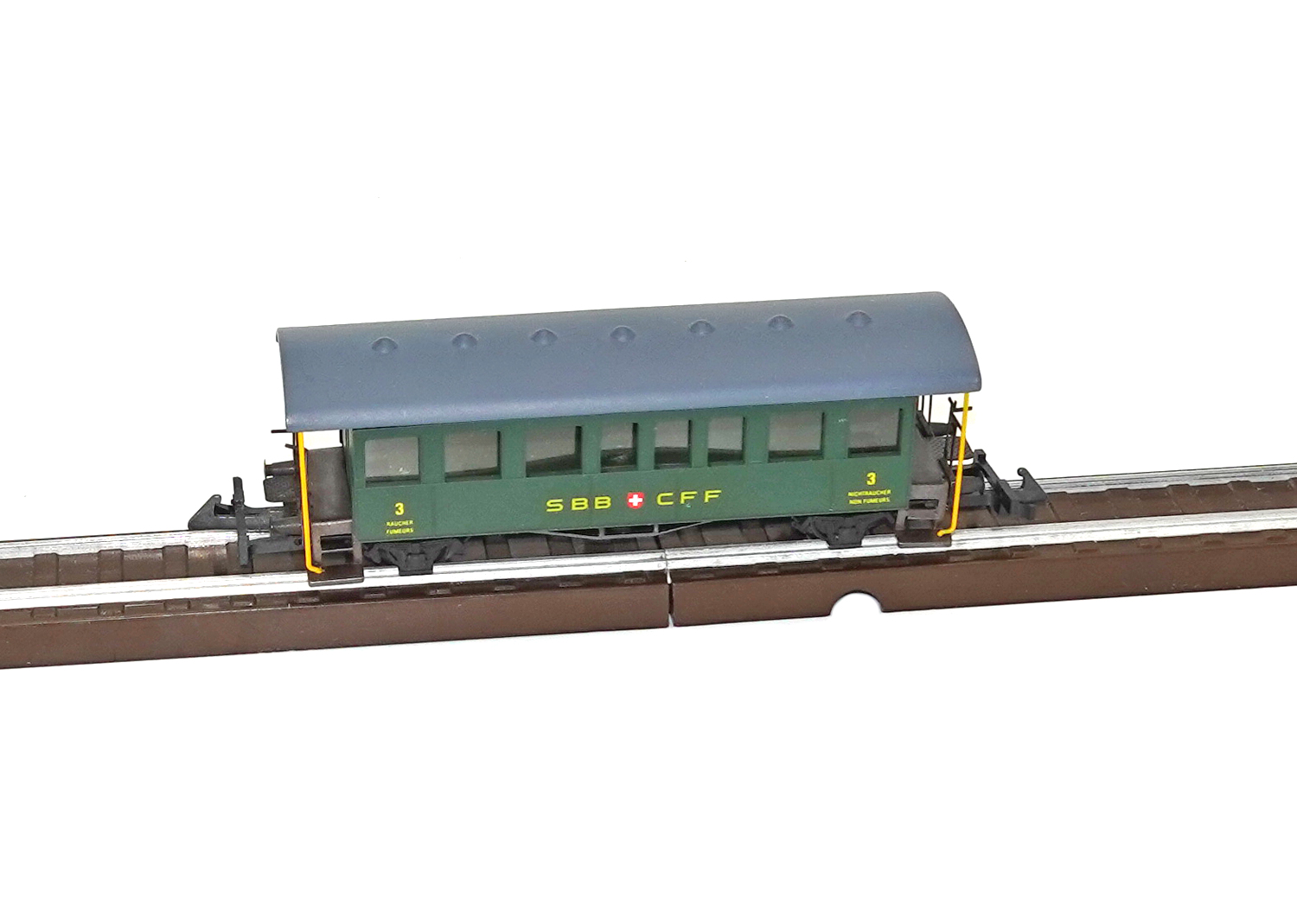 Wesa 225A SBB Personenwagen 3. Klasse grün