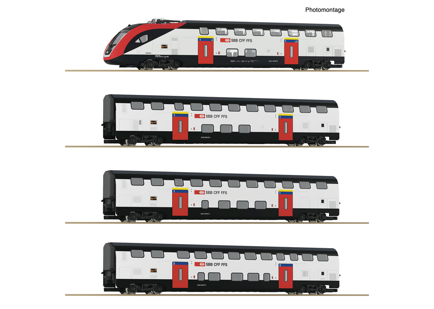Roco 7720007 SBB Fernverkehrs-Doppelstockzug RABe 502 8-tlg. AC 