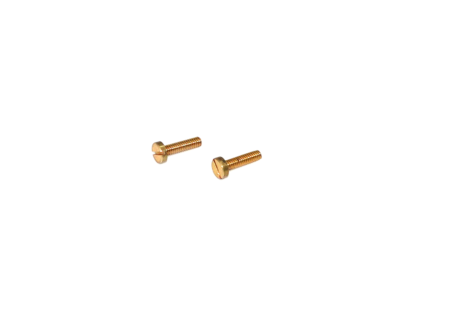 Zylinderschraube mit Schlitz M2x8 Messing Kopf ø3,9