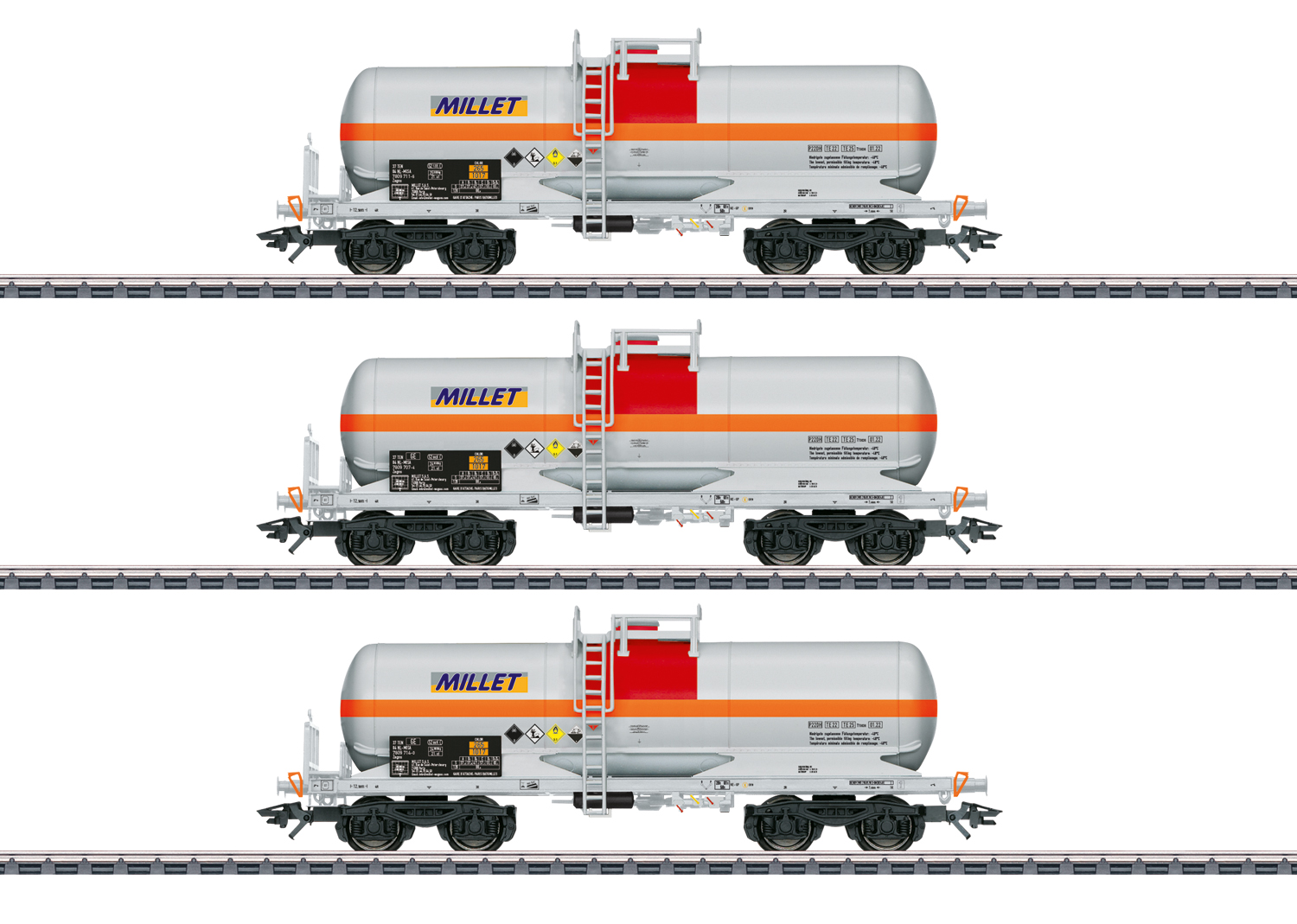 Märklin 46471 NL Chemie-Kesselwagen-Set Millet 