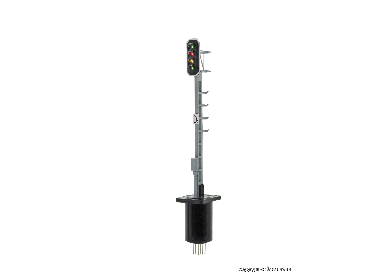 Viessmann 4643 H0 Licht-Ausfahrsignal 1/2/3 kurzer Mast SBB/RhB Typ L 