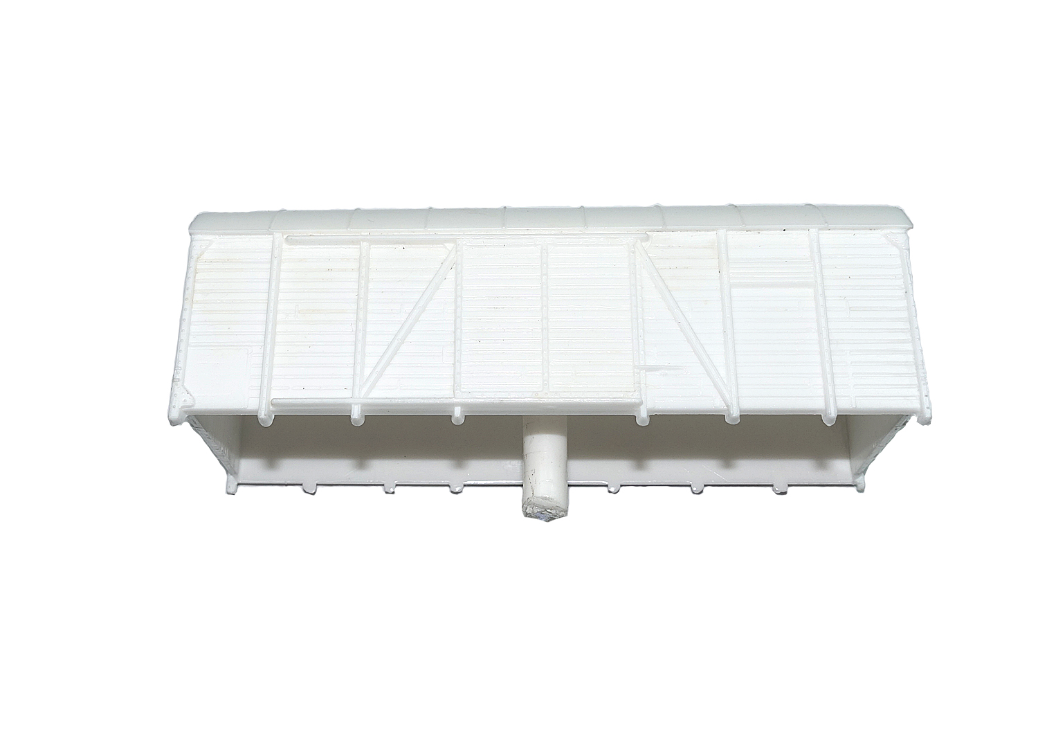 Buco H0 Güterwagen-Gehäuse Rohling, weiss 